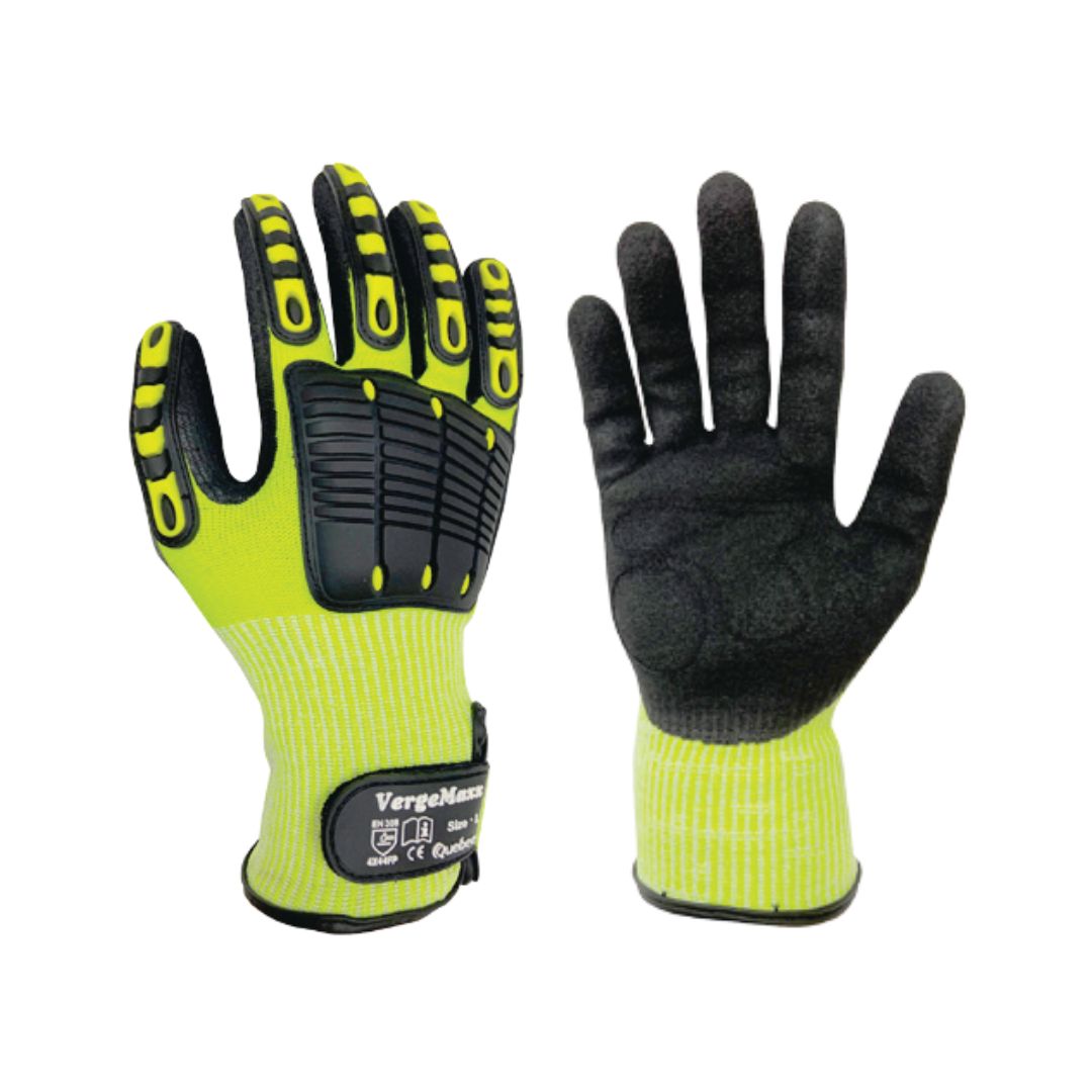 Verge Maxx Mechanical Impact Nitrile Coated Glove QSS Safety Gloves