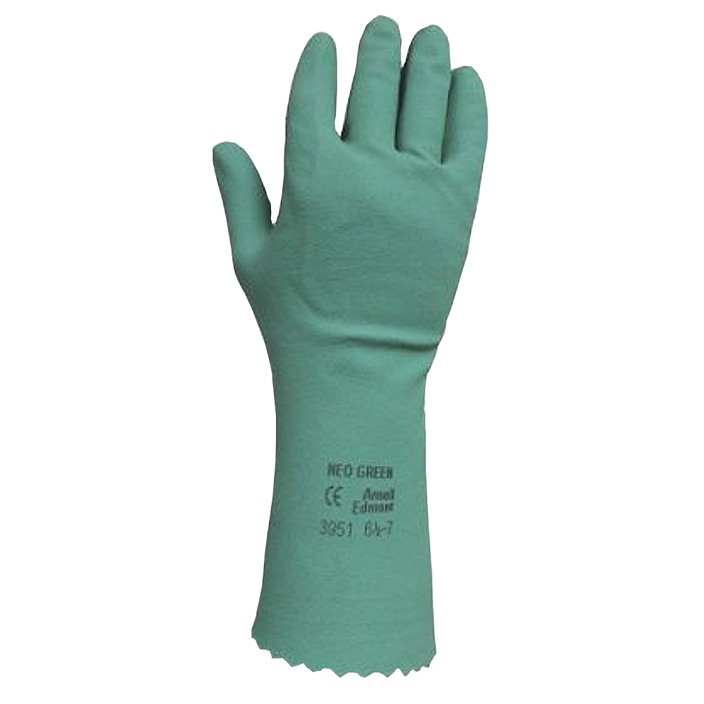 Sterile Neoprene Gloves, Hand Specific, 14 Long, ISO 5, Ansell  Dermashield, Green, Pair Packed, 200 Pairs, Sizes 6-9, AE-73-701 -  Cleanroom World