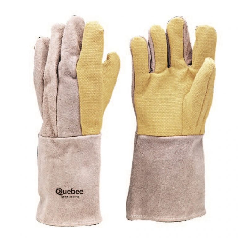 KEVLAR/LEATHER HEAT RESISTANCE GLOVE QSS Safety Products